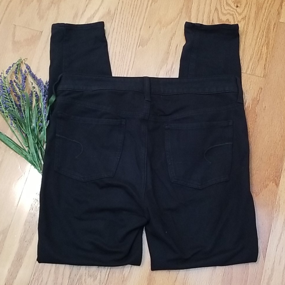 American Eagle AEO Knit X Jegging Black Size 10R
